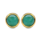 4.10 Carat Genuine Emerald .925 Sterling Silver Earrings