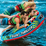 WOW Watersports Giant Thriller 1 to 4 Person Inflatable Towable Deck Tube