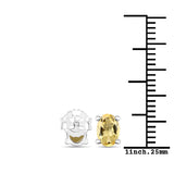 1.56 ct. Genuine Citrine .925 Sterling Silver Earrings