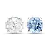 2.10 ct. Genuine Blue Topaz .925 Sterling Silver Earrings