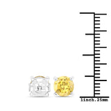 2. ct. Genuine Citrine .925 Sterling Silver Earrings