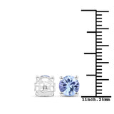 1.90 ct. Genuine Tanzanite .925 Sterling Silver Earrings