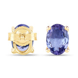 1.50 ct. Genuine Tanzanite 14K Yellow Gold Earrings