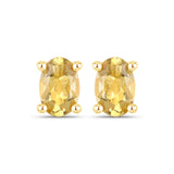 0.86 Carat Genuine Citrine .925 Sterling Silver Earrings