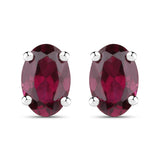 1.02 ct Genuine Garnet .925 Sterling Silver Earrings