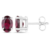 1.02 ct Genuine Garnet .925 Sterling Silver Earrings