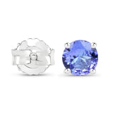0.94 ct. Genuine Tanzanite .925 Sterling Silver Earrings