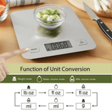 Mainstays Stainless Steel Digital Battery-Powered Kitchen Scale
