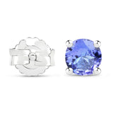 0.46 ct. Genuine Tanzanite .925 Sterling Silver Earrings for women