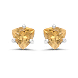 0.90 ct. Genuine Citrine .925 Sterling Silver Earrings