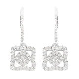 0.56 Carat Genuine White Diamond .925 Sterling Silver Earrings