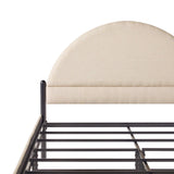 Bed Modern Upholstered Curved Headboard by Couch.com