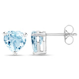 2.50 ct. Genuine Blue Topaz .925 Sterling Silver EarRing for womens