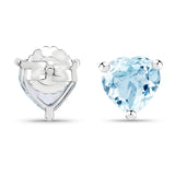 2.50 ct. Genuine Blue Topaz .925 Sterling Silver EarRing for womens