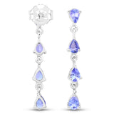 1.12 ct Genuine Tanzanite .925 Sterling Silver Earrings