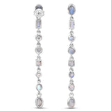 4.32 Carat Genuine Labradorite .925 Sterling Silver Earrings