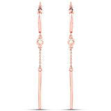 18K Rose Gold Plated 0.16 Carat Genuine Ethiopian Opal .925 Sterling Silver Earrings