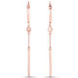 18K Rose Gold Plated 0.16 Carat Genuine Ethiopian Opal .925 Sterling Silver Earrings