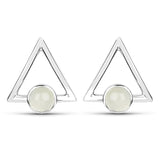 1.14 Carat Genuine Prehnite .925 Sterling Silver Earrings