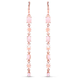 18K Rose Gold Plated 4.14 Carat Genuine Pink Opal .925 Sterling Silver Earrings