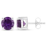 1.46 ct. Genuine Amethyst .925 Sterling Silver EarRing for womens