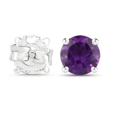 1.46 ct. Genuine Amethyst .925 Sterling Silver EarRing for womens