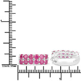 3.12 ct. Genuine Ruby .925 Sterling Silver Earrings