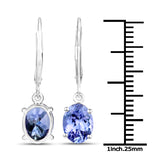 2.80 ct. Genuine Tanzanite 14K White Gold Earrings