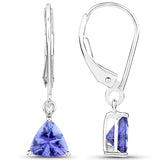 1.50 ct. Tanzanite 14K White Gold Earrings