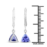 1.50 ct. Tanzanite 14K White Gold Earrings