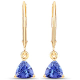 1.50 ct. Tanzanite 14K Yellow Gold Earrings