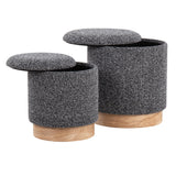 Marla - Contemporary, Nesting Ottoman Set by Couch.com