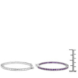 3.00 ct. Genuine Amethyst .925 Sterling Silver Earrings