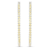 3.10 Carat Genuine Citrine .925 Sterling Silver Earrings