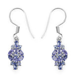 2.04 ct Genuine Tanzanite .925 Sterling Silver Earrings