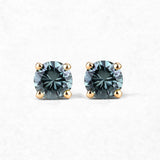 0.23 Carat Genuine Green Diamond 14K Yellow Gold Earrings (I1-I2)
