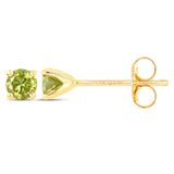 0.34 Carat Genuine Yellow Diamond 14K Yellow Gold Earrings (SI1-SI2)