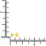 0.39 Carat Genuine Yellow Diamond 14K Yellow Gold Earrings (SI1-SI2)
