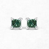 0.32 Carat Genuine Blue Diamond 14K White Gold Earrings (SI1-SI2)