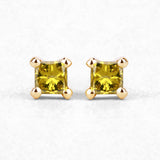 0.25 Carat Genuine Yellow Diamond 14K Yellow Gold Earrings (I1-I2)