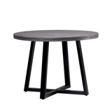 Rustic Distressed Solid Wood Round Dining Table by Couch.com
