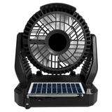 Supersonic Solar-Powered BT Speaker with FM Radio, LED Flashlight, and Fan