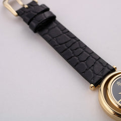 Black/Gold Leather Strap 16mm by VANNA