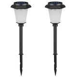 2Pcs Solar Flame Torch Light IP65 Waterproof Flickering Flame Stake Lamp Decorative Landscape Lamp For Garden Path Yard