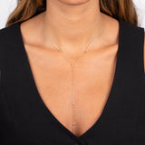 Diamond By The Yard Lariat 14K by By Adina Eden