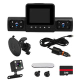 360° View FHD 4 Channel Dash Cam 1080P Front 480P Rear Left Right Inside Dash Camera With IR Night Vision Loop Recording Motion Detection Free 32GB MM