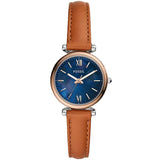 Fossil Women's Carlie Mini Blue MOP Dial Watch - ES4701 by Balec Group
