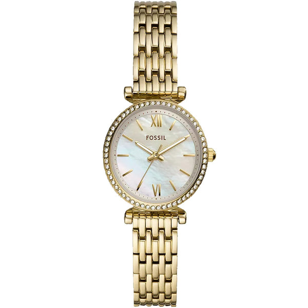 Fossil Women's Carlie Mini White MOP Dial Watch - ES4735 by Balec Group