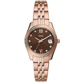 Fossil Women's Scarlette Brown Dial Watch - ES5324 by Balec Group