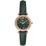 Fossil Women's Carlie Green Dial Watch - ES5370 by Balec Group